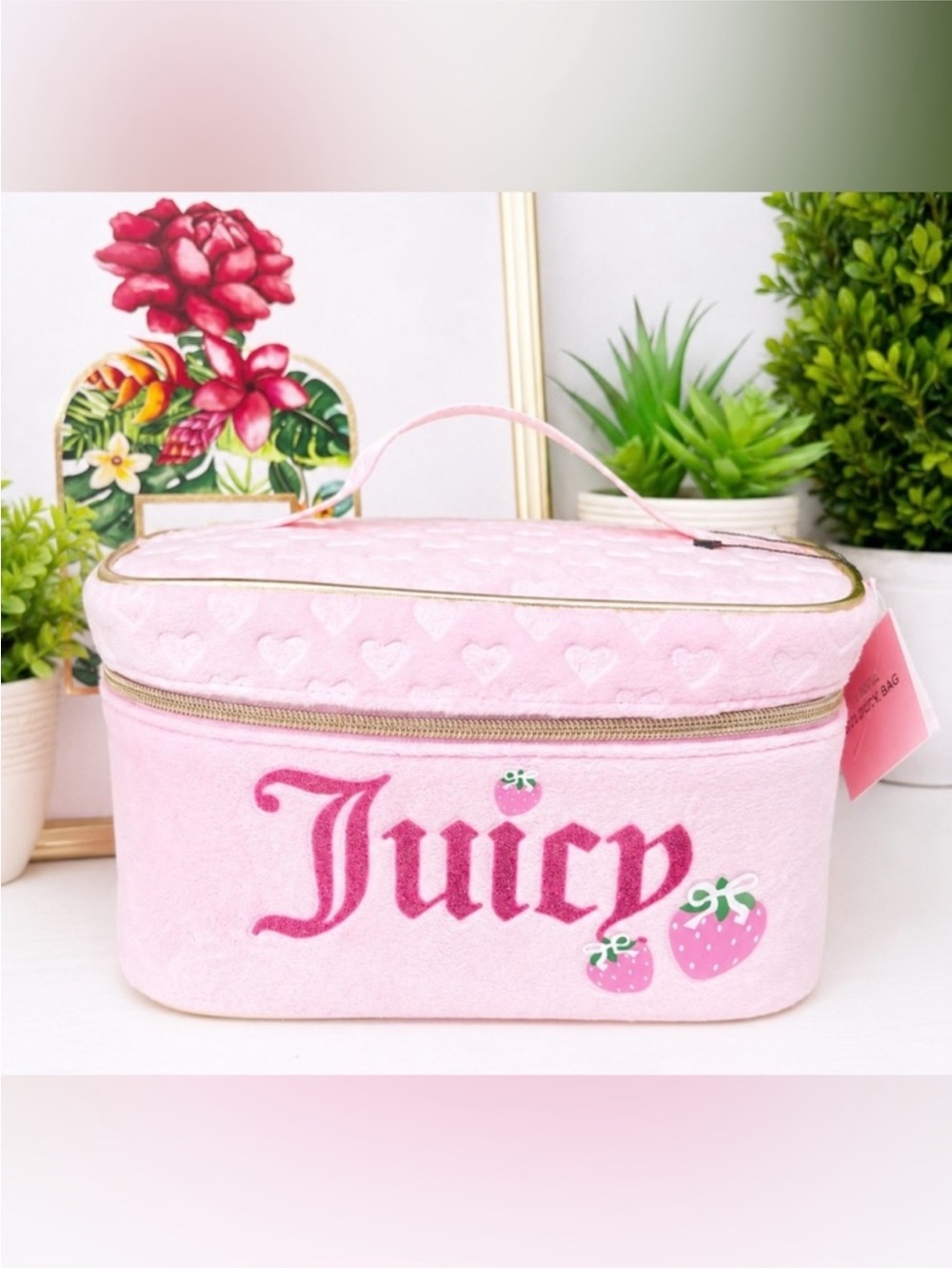 Juicy Couture Pink Strawberry Makeup Case
